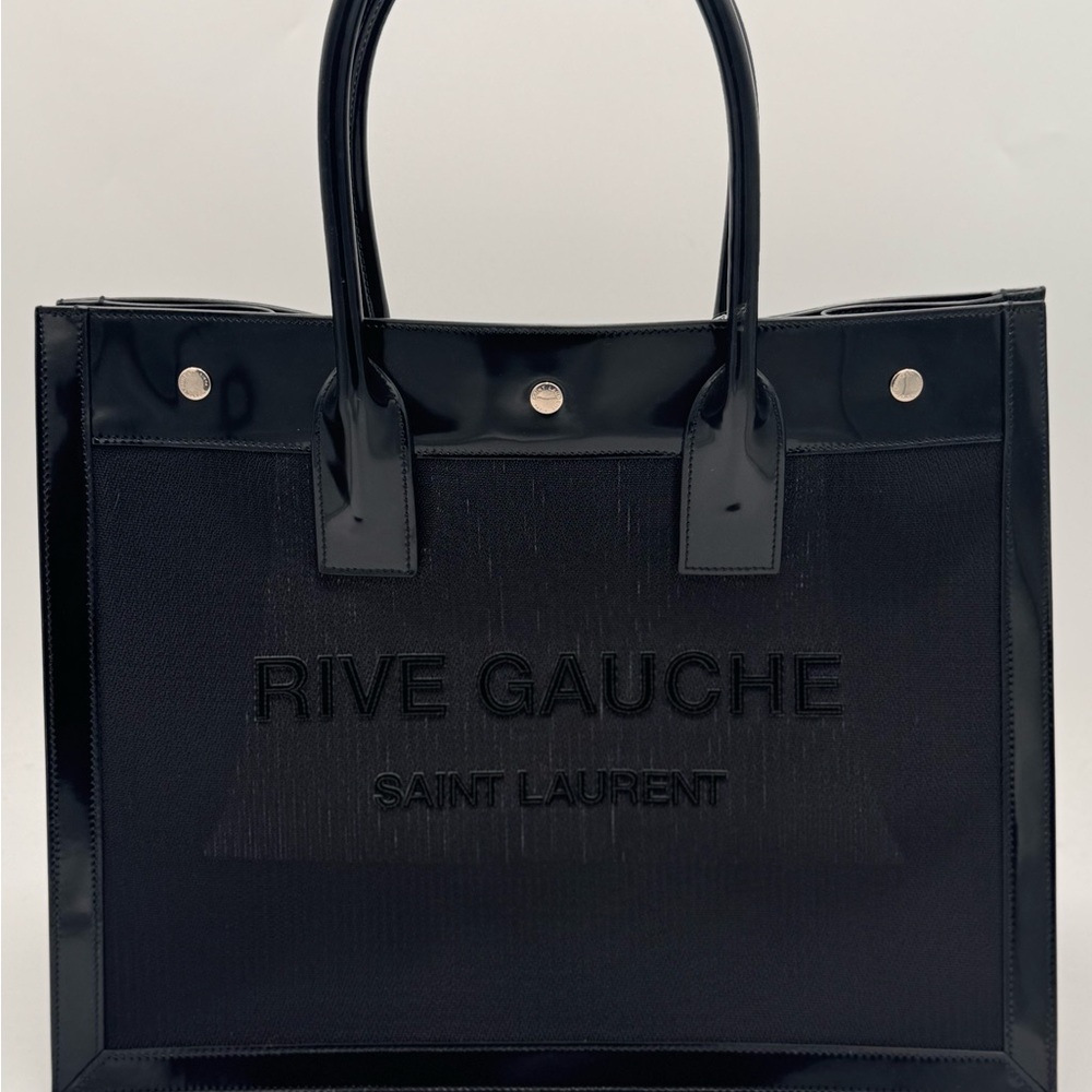 Saint Laurent Rive Gauche Charcoal Tote